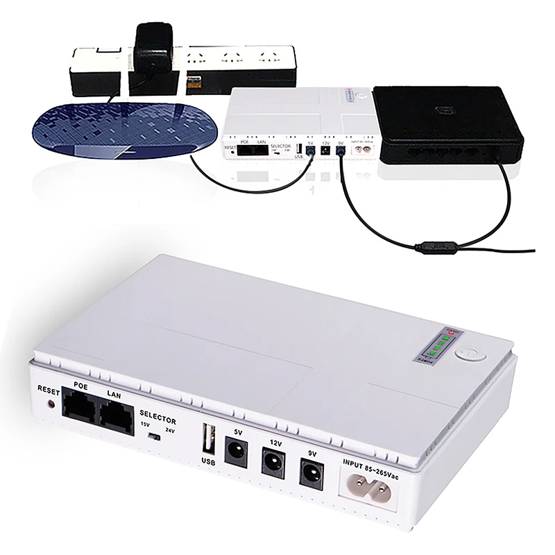 

5 В/9 В/12 В роутер камера видеонаблюдения Резервный источник бесперебойного питания зарядное устройство Стандартный источник питания Ups 18 Вт постоянного тока