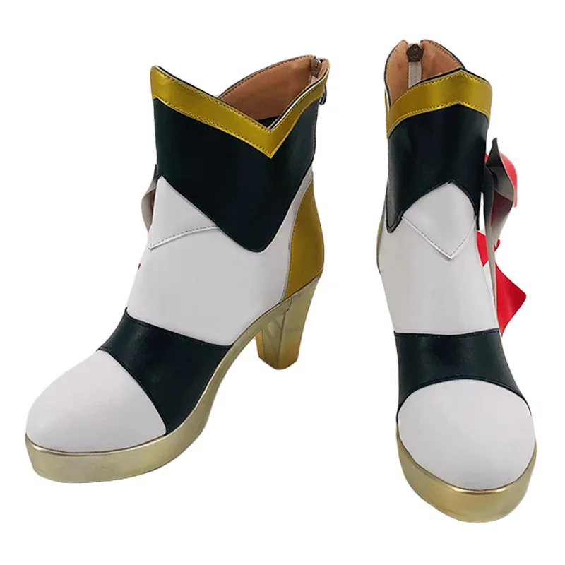 Игра Genshin Impact Noelle Обувь для косплея Аниме Короткие сапоги Косплей Костюм Опора