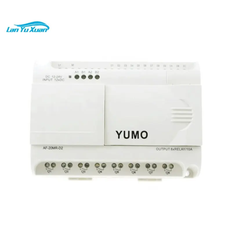 

YUMO PLC AF-20MR-D2 DC power supply 12 points DC input (analog) 8 points relay output mini air conditioning plc controller