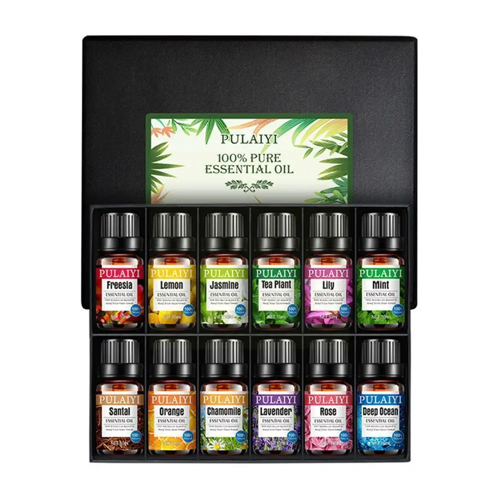 

100% Pure Natural Ential Oils For Aromatherapy Diffusers Lavender Eucalyptus Mint Lemon Water Soluble Relieve Str I7j8