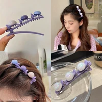 elegant and versatile personality hairpin womens side bangs clip super fairy cute duckbill clip headdress simple hairpin new