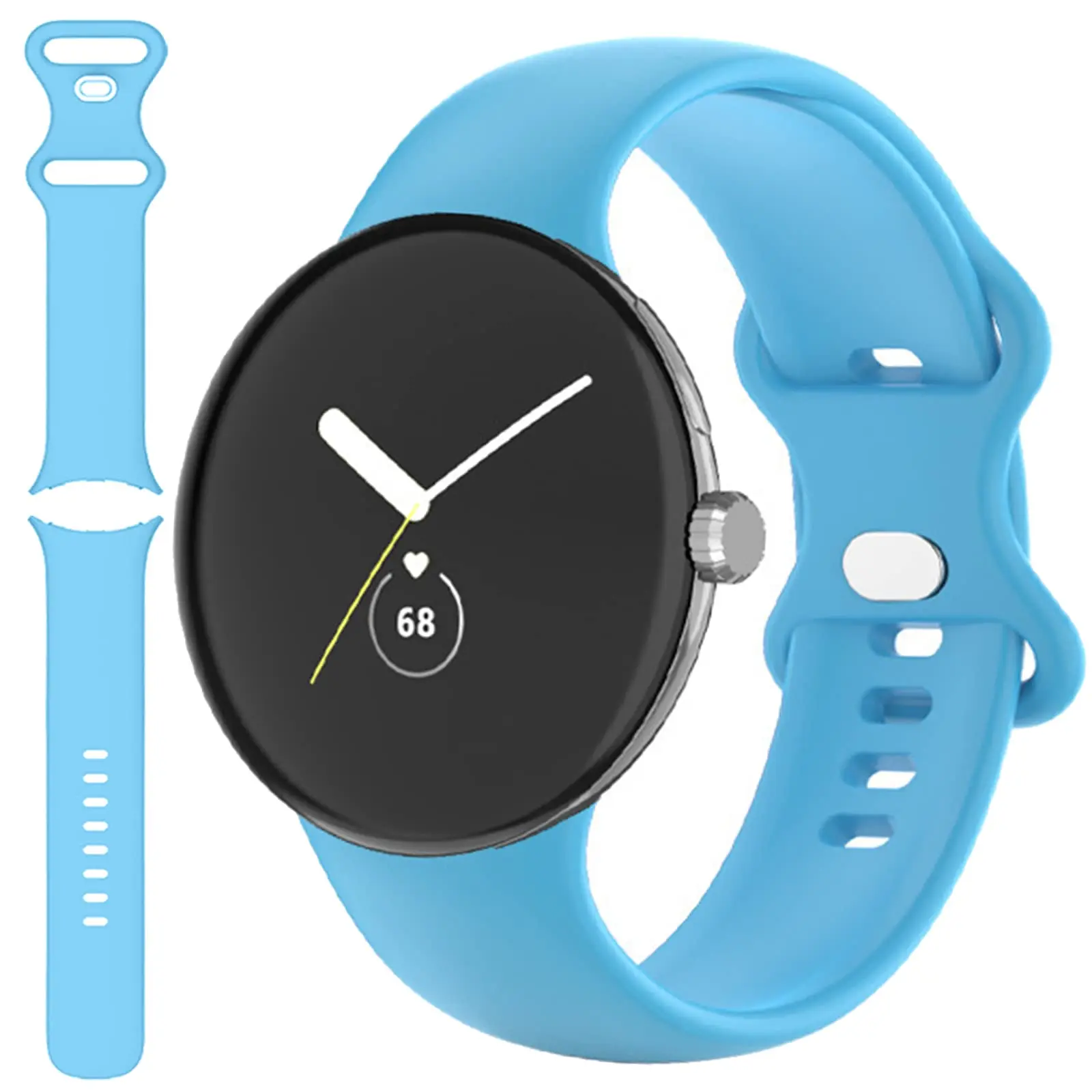 

Ремешок для Google Pixel Watch band, спортивный силиконовый браслет для смарт-часов Pixel Watch Active