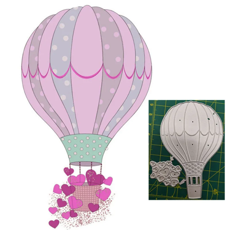 

Hot Air Balloon Metal Cut Dies Stencils for Scrapbooking Stamp/Photo Album Decorative Embossing DIY Paper Cards