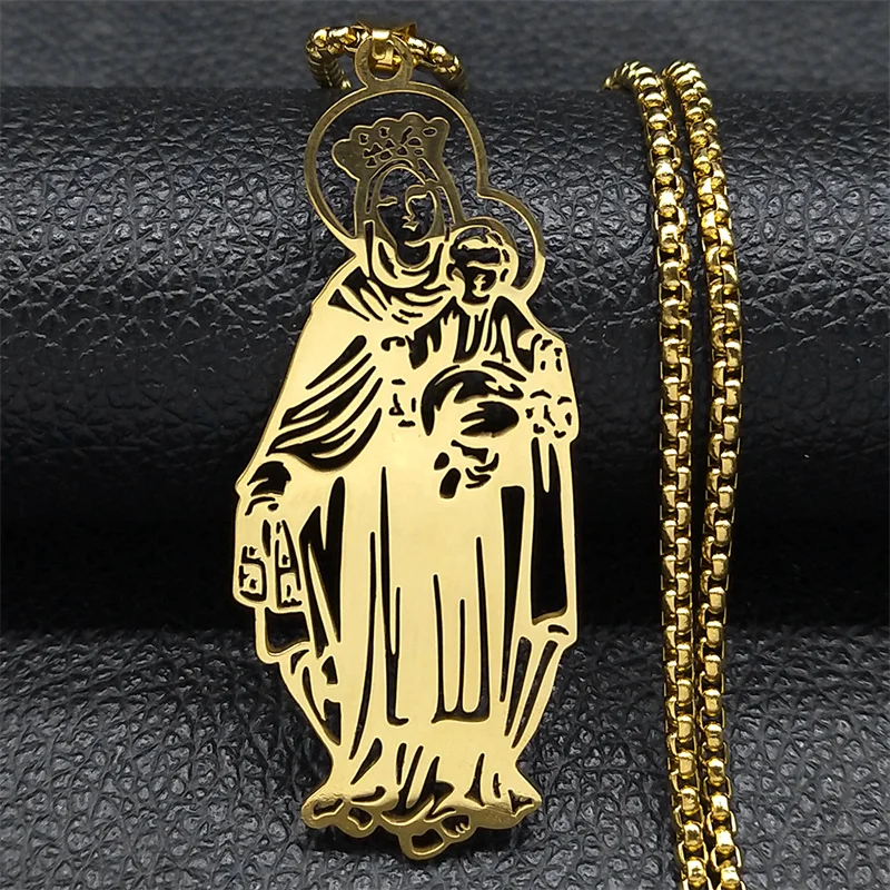 Ожерелье для женщин и мужчин NZZZ508S01 с изображением Богородицы христианской