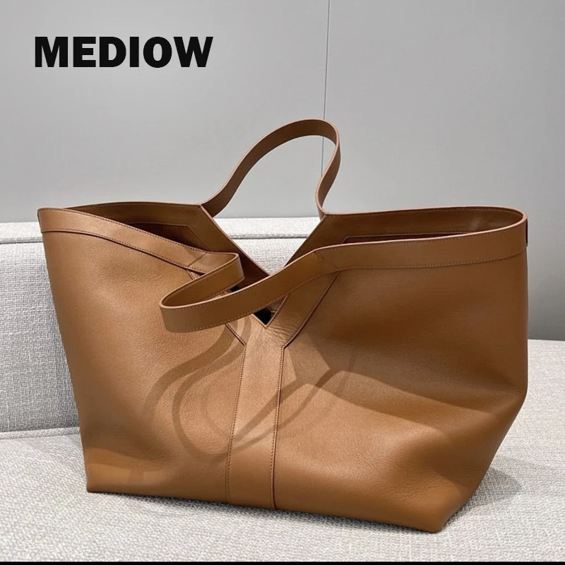 MEDIOW сумки-тоут из натуральной кожи для женщин роскошные дизайнерские сумки