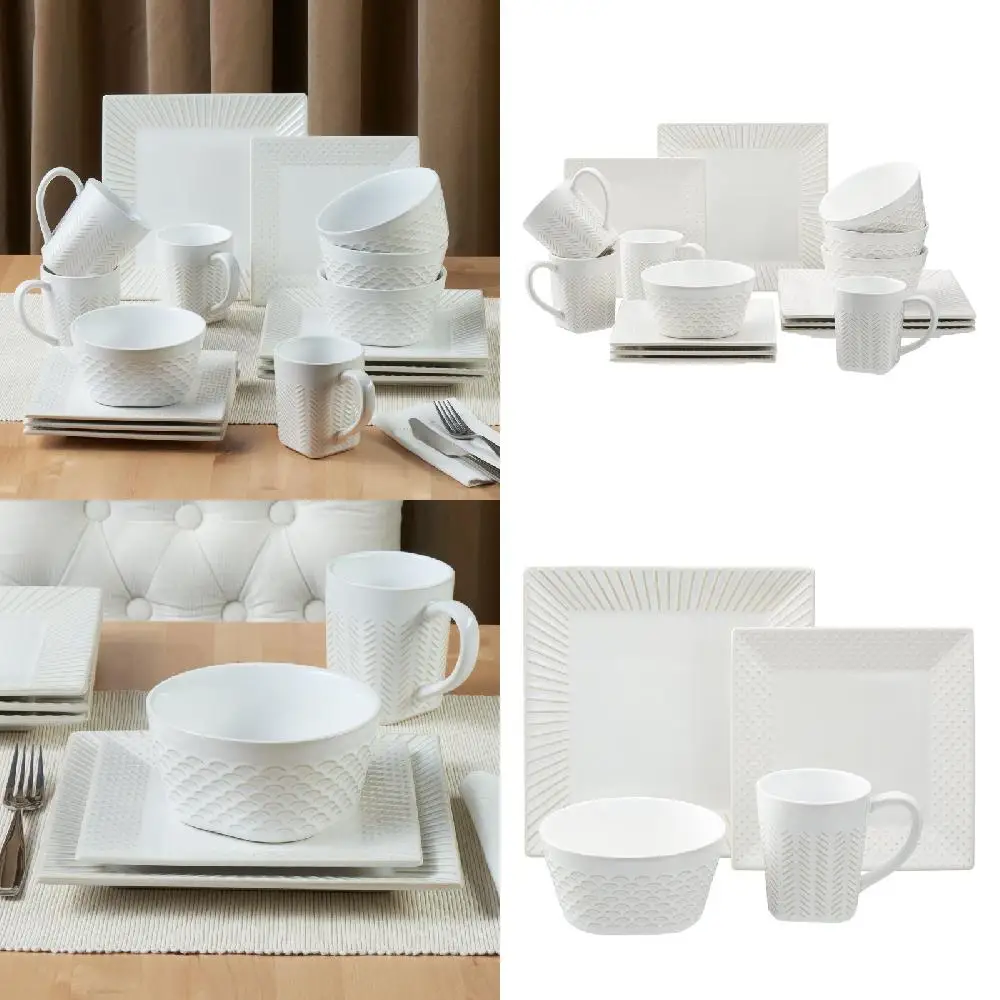 

Gorgeous White Dishes with Beautiful Floral Design (128 chars)