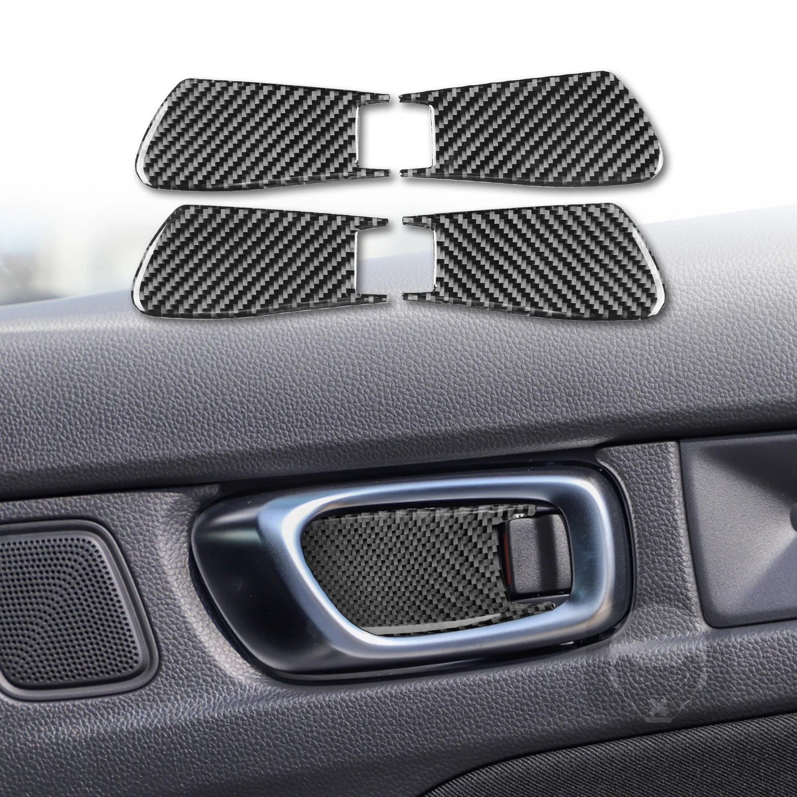 

for Honda Civic 2022 Inner Door Bowl Decoration Cover Trim Sticker Decal Car Interior Accessories Carbon Fiber