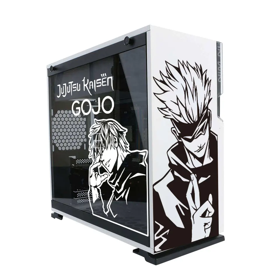 

Jujutsu Kaisen Anime PC Case Stickers,Cartoon Decor Vinyl Decals for ATX Computer Chassis Skin,Waterproof Easy Removable