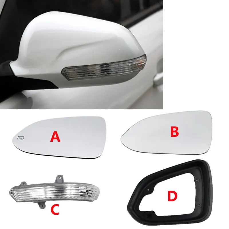 

For Changan CS35 2012 2013 2014 2015 2016 2017 Car Wing Door Side Rearview Mirror Glass Lamp Frame Turn Signal Light
