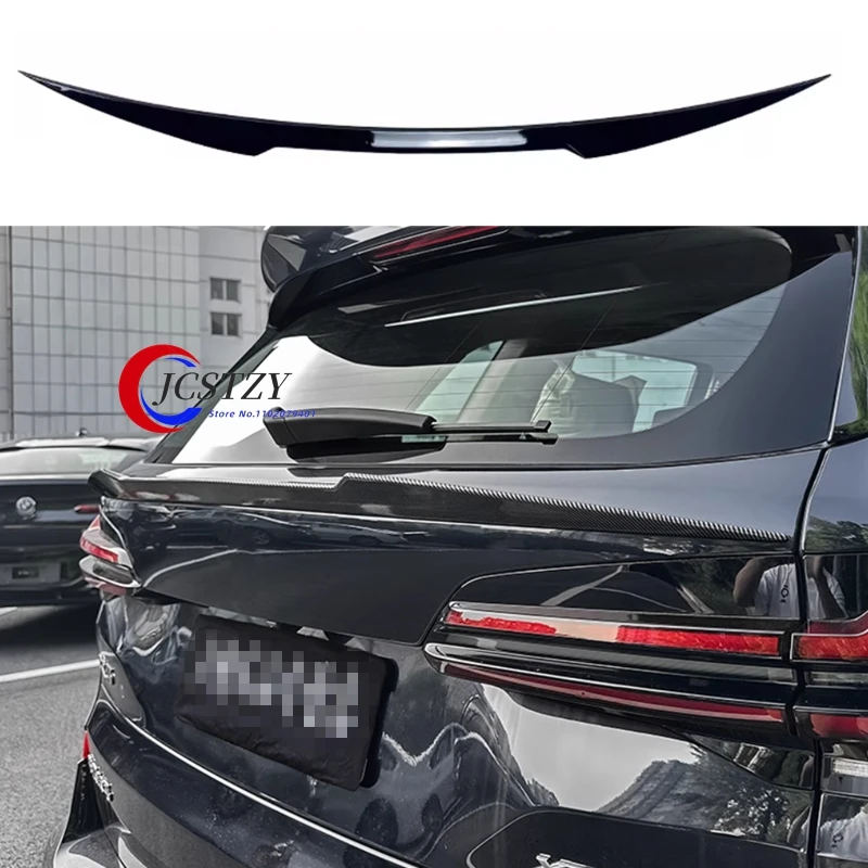 

Автомобильный задний багажник, средний спойлер, крылья для BMW X5 G05 LCI M Sport 2024, ABS, глянцевый черный, гоночная задняя крышка багажника, крыло, губа, комплекты кузова
