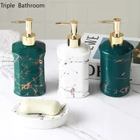 Bathroom Accessories Shampoo Shower Gel Bottles Soap Bottle Ceramics Home Kitchen Soap Dish Wristband Dispenser Soap Dish