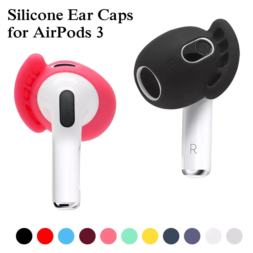 

1 Pair Silicone Ear Caps Anti Slip Wireless Headphones Protective Cover for Apple AirPods 3rd Generation Earphone Accessories