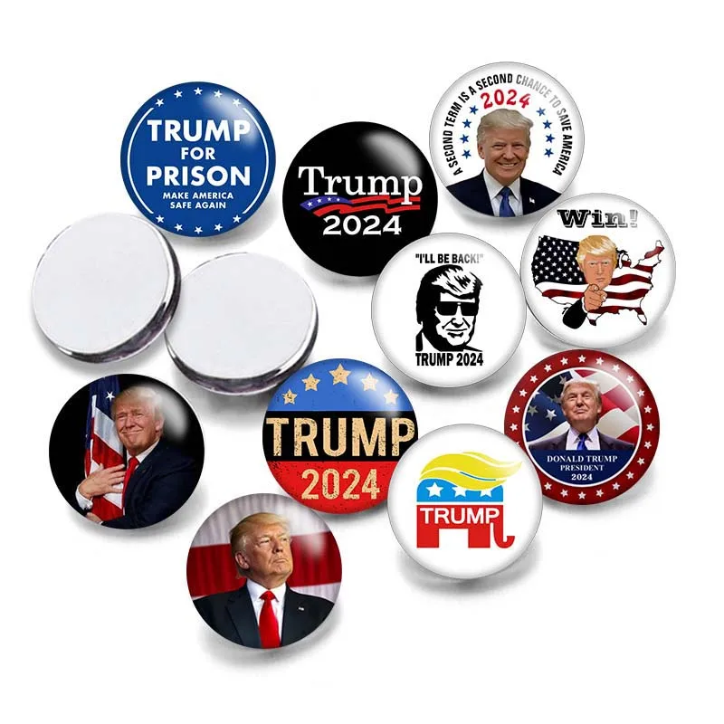 

Trump Vote USA 2024 Round Photo Glass Cabochon 12mm/20mm/25mm Demo Flat Back Making Findings S7440