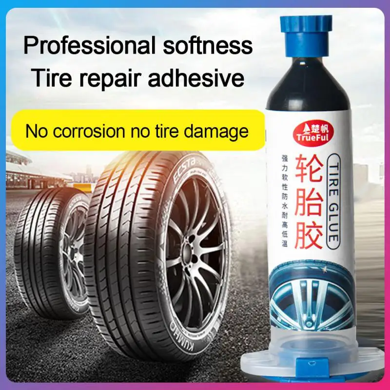 

Silicone Adhesive For Tires Universal Repairing Adhesive 30ml Repair Tire Cracks Strong Black Glue Car Special Glue Durable