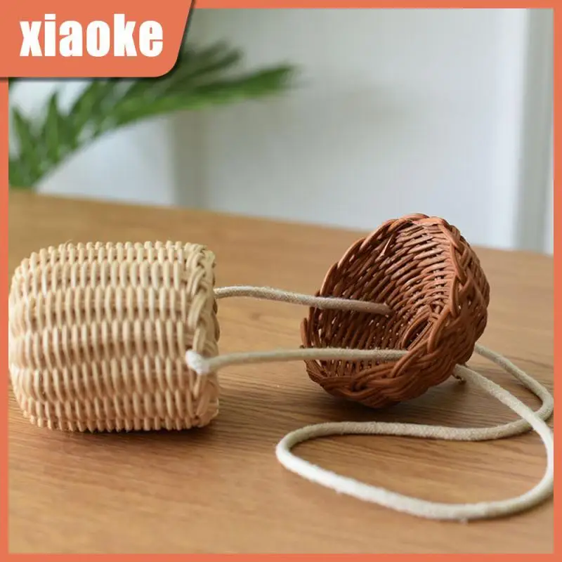 

Rattan Storage Basket Storage Basket Hand Woven Plant Pot Large Garden Picnic Basket Fruit Sundries Organizer Creative Portable