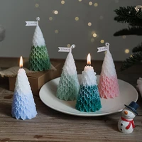 handmade christmas tree scented candles table decor ornaments aromatic candles new years eve decorations party candles home