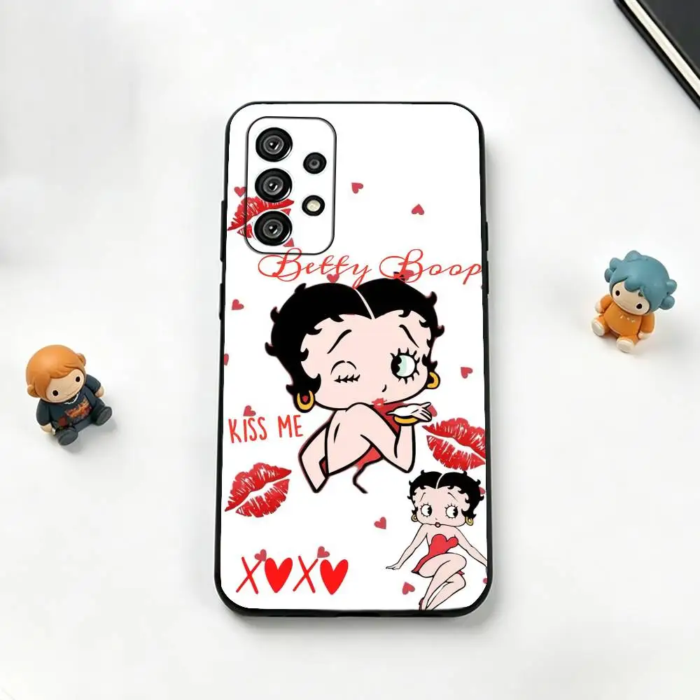 Чехол для телефона B-Betty Cute B-Boop для Samsung S25, S24, S21, S22, S23, S30, Ultra, S20, Plus, Fe, мягкий силиконовый, черный (art.: 3920dc1405a47) - 3920dc1405a47