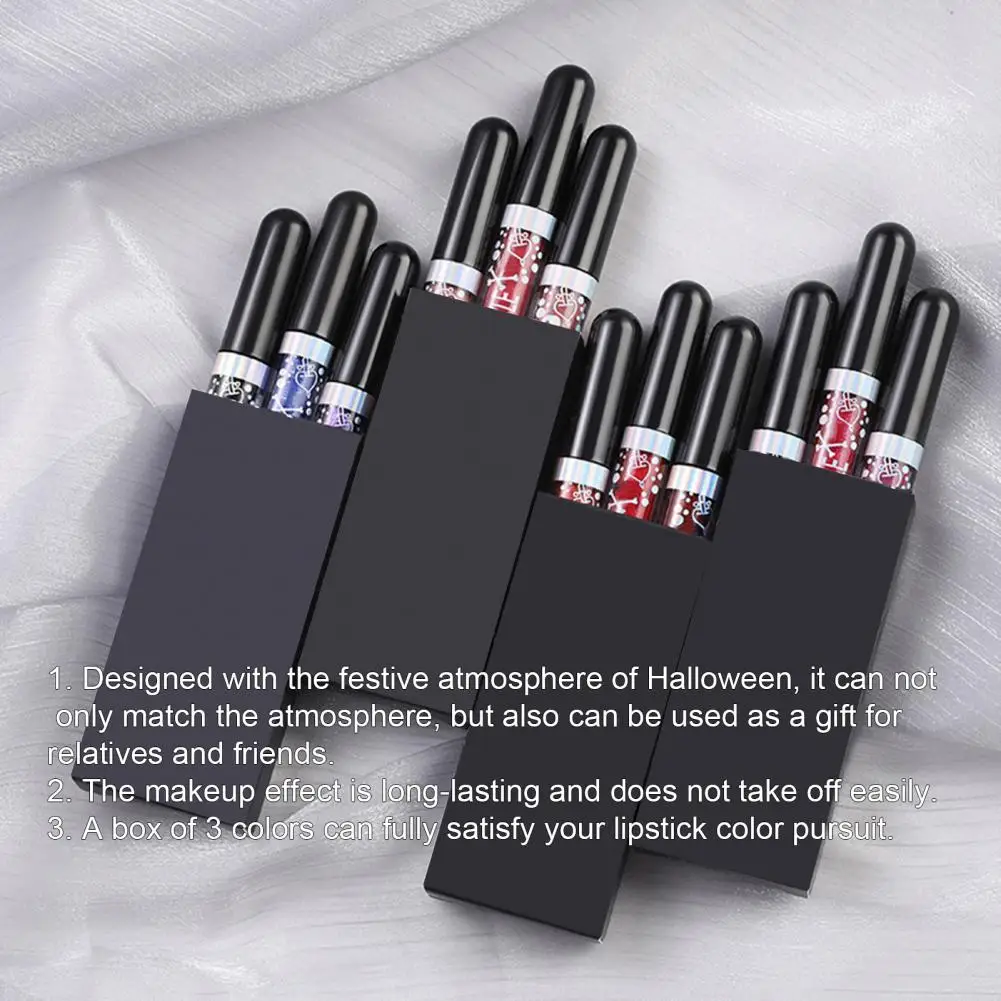 1 Набор глянцевый набор для макияжа губ блестящий блеск 3 цвета |