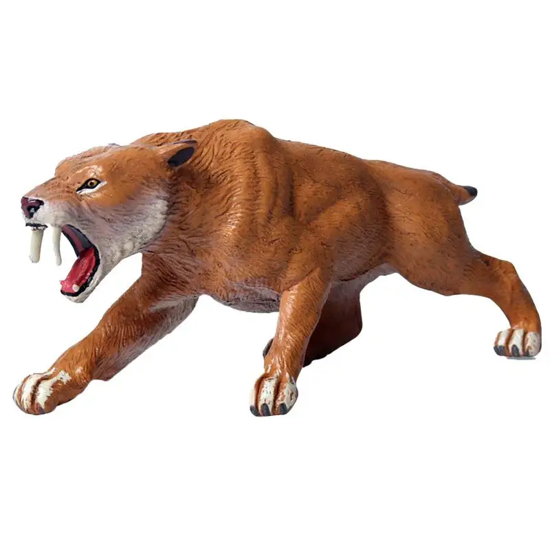 

Saber-toothed Tiger Machairodus Simulation Animal Model Children's Toy Learning & Education Fidgets Toy Children's Birthday Gift