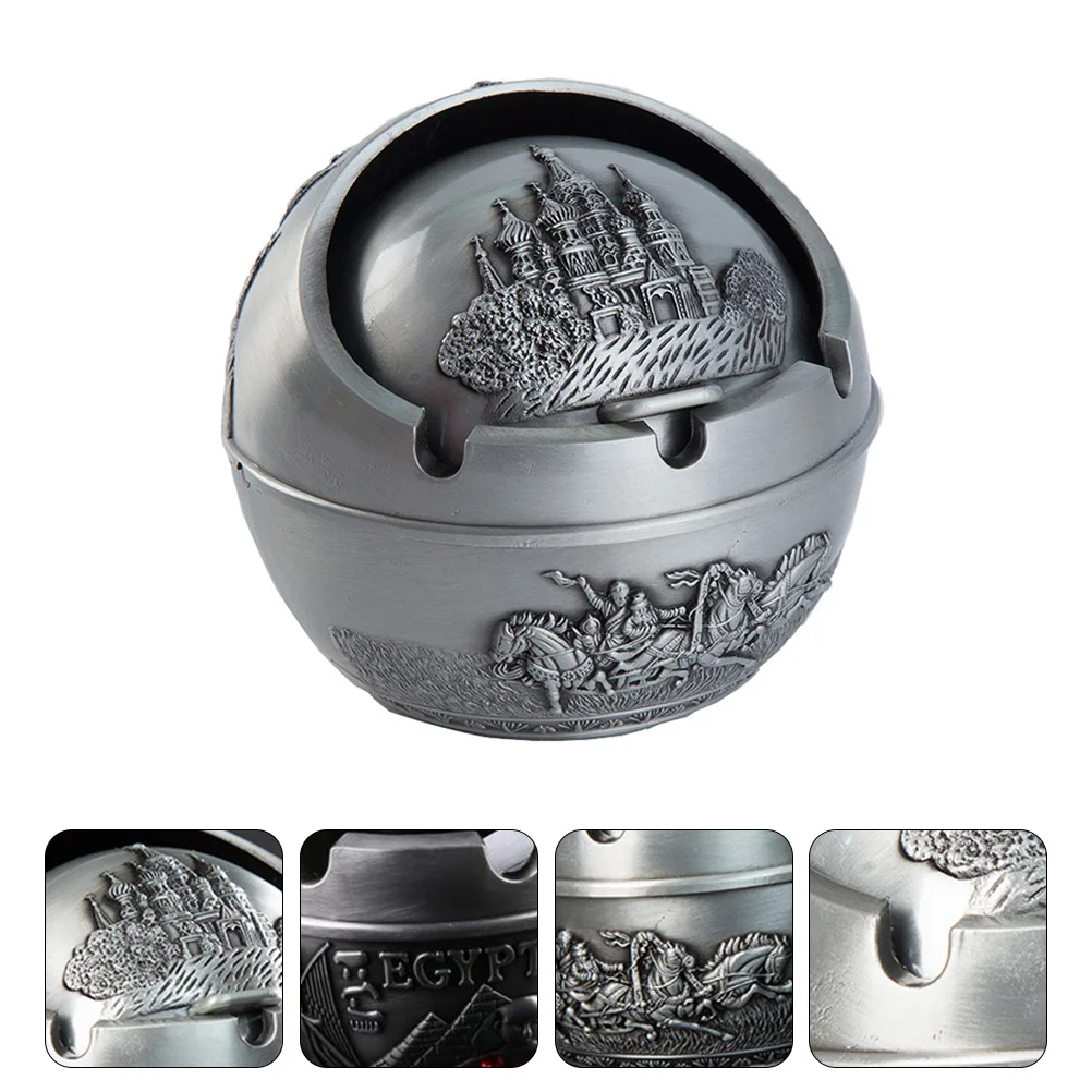 

1pc Creative Exquisite Tray Ashtray with Lid Car Ashtray Tray