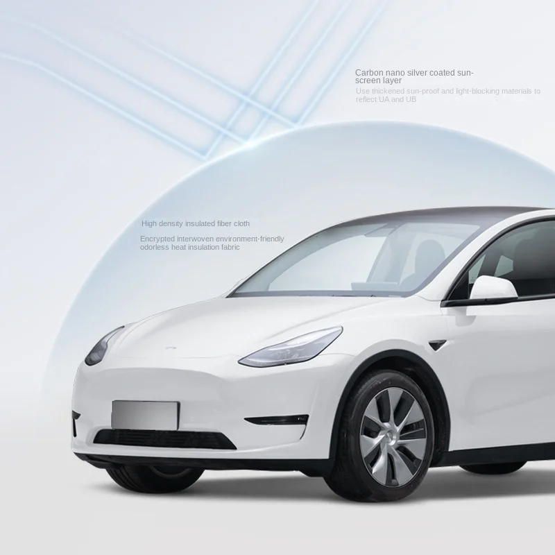 

Солнцезащитный чехол для лобового стекла автомобиля Tesla Model 3 Y S, складной солнцезащитный козырек, защита переднего окна, автомобильные аксессуары