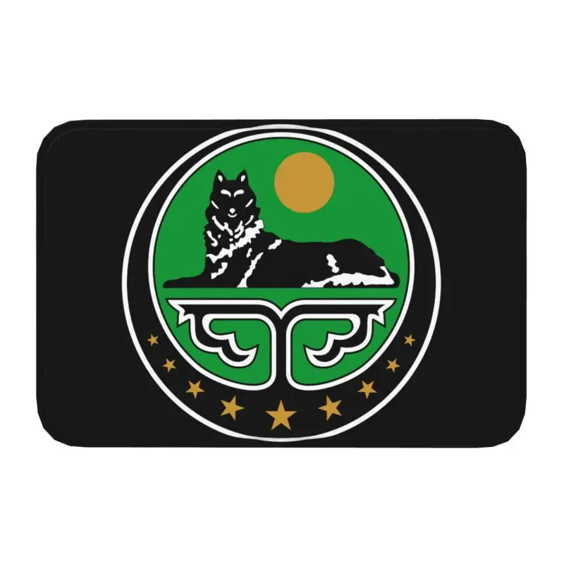 Индивидуальный Chechen Doormat, противоскользящий Chechnya герб, кухня, гараж, гостиная, добро пожаловать, коврик, коврик, подкладка для ног 40*60 см