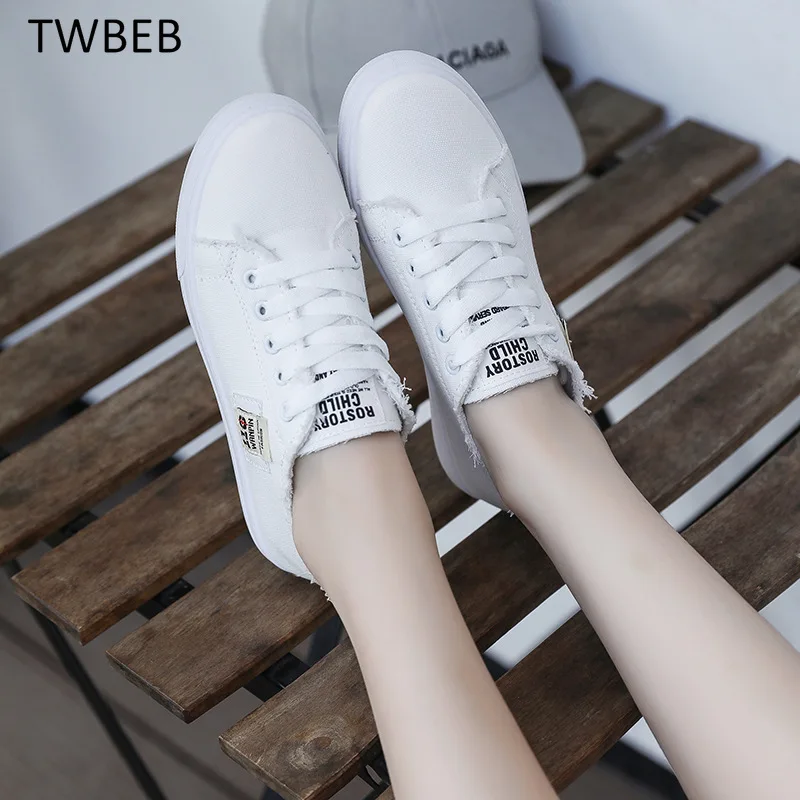 

Canvas Sneaker Shoes Girls Spring Blue Black Lace Up Unisex Light Soft Vulcanized Shoes Fashion Women Canvas Shoes Plus Size