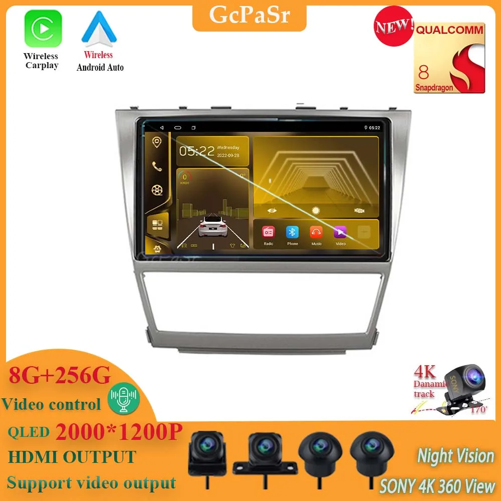 

Qualcomm Snapdragon Android 13 Radio Dvd Auto Stereo Head Unit For Toyota Camry 6 40 50 2006-2011 Multimedia Player 5G Wifi BT