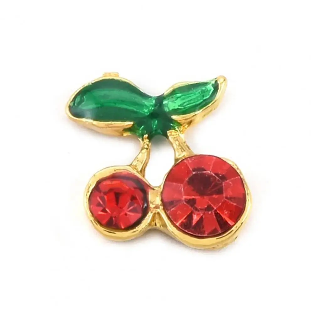 

10 шт. Стразы для ногтей изысканные шармы в виде Вишни из сплава Рукоделие 3D украшения для ногтей ювелирные изделия «сделай сам» Аксессуары д...