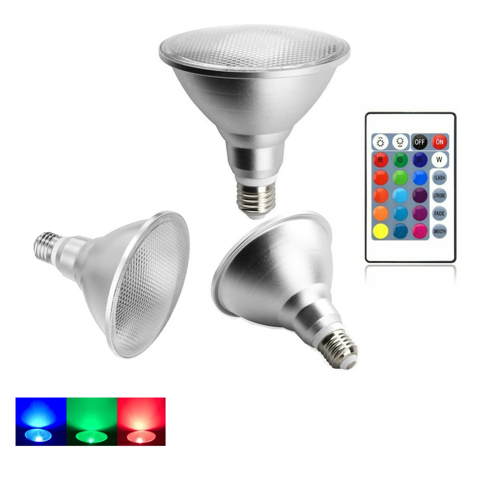 15w 25w E27 Регулируемый свет Rgb Par30 Par38 светильник 220v с дистанционным Par85 - 265v