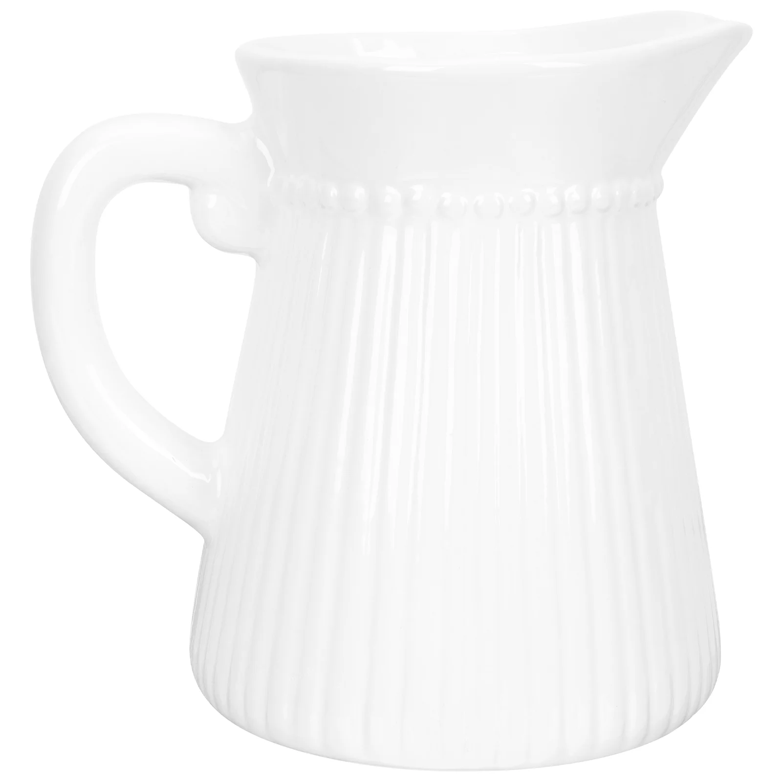 

Vase Flower Ceramic Pitcher White Jug Decorative Holder Chic Shabby Vases Dried Arrangement Nordic Kettle Minimalist French