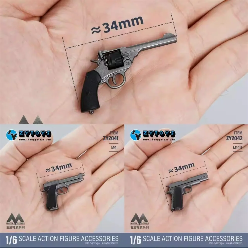 Фото Продаются миниатюрные игрушки ZYTOYS 1/6 ZY2041 ZY2042 ZY2043: дополнительное оружие M9 M1911 (не настоящие), для 12-дюймовых фигурок, элементы для сцен, DIY-наборы. №5