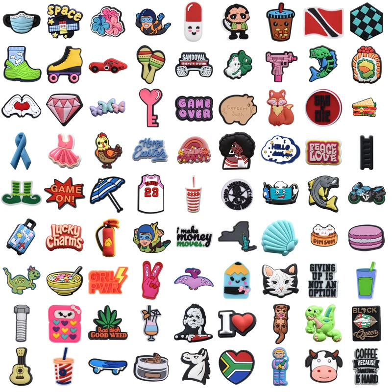 

Летние подвески для Crocs, джинсы для Croc, очаровательные наборы для детей, булавки, рождественские подарки, украшения, дизайнерские женские ша...