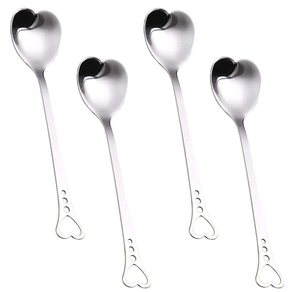 

Spoons Spoon Heart Coffee Dessert Soup Metal Steel Stainless Stirring Cake Ice Cream Sugar Shape Teaset Teaspoons Teaspoon