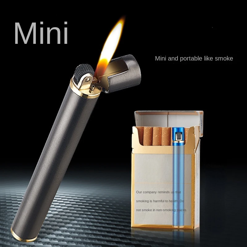 

Cylindrical Cigarette Lighter Creative Grinding Wheel Flame Lighter