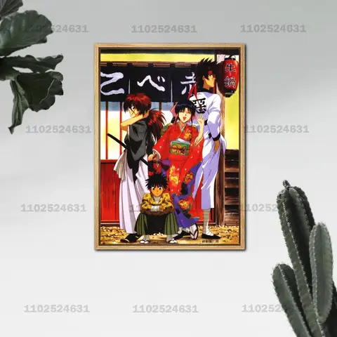 Плакаты rurouni kenshin, картина 24x36, настенный художественный плакат на холсте, декор комнаты, Современное украшение для семейной спальни, художественное настенное украшение