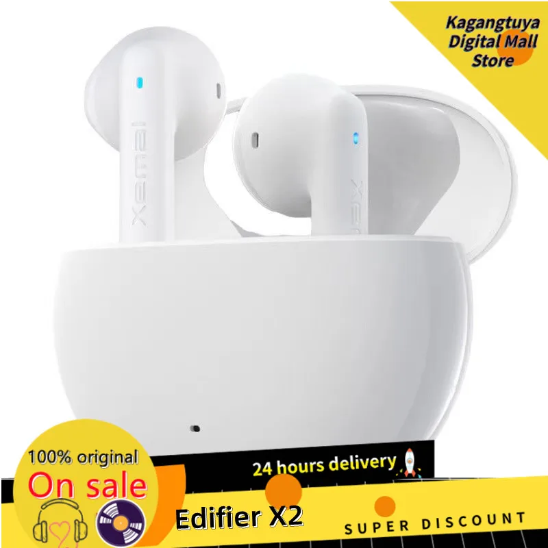 

Беспроводные Bluetooth-наушники Edifier X2, BT 5,1, 13 мм