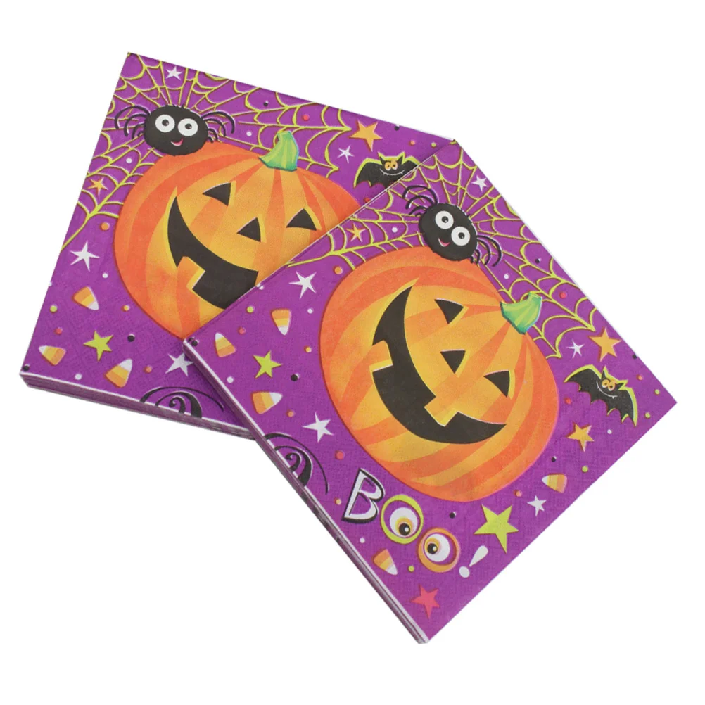 

Napkins Paper Cocktail Tableware Party Supplies Beverage Guest Towels Tissue Witch Disposable Personalized Drinks