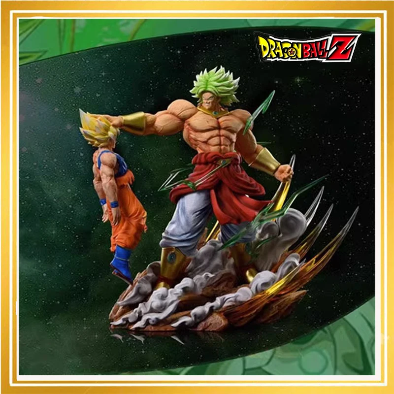

25cm PVC Dragon Ball Figure Broli Vs Goku Anime Figures Super Saiyan Broly Fullpower Action Statue Figurine Collection Model Toy