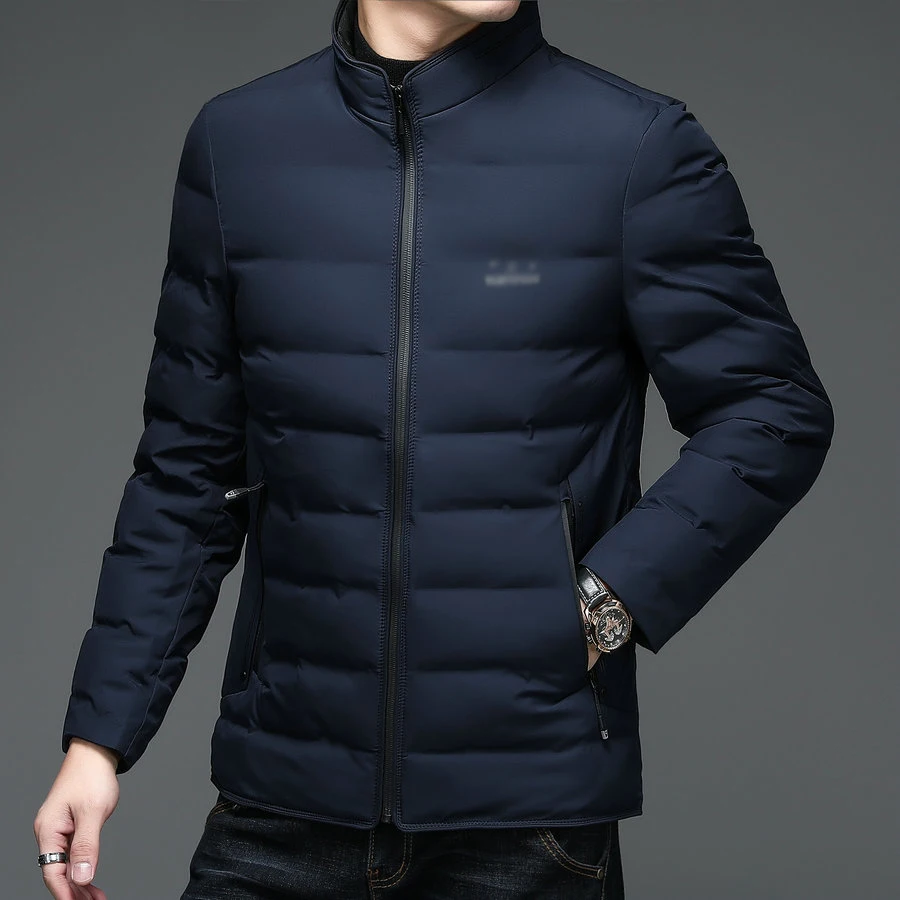 Winter Men Thermal Puffer Basic Coats Black Navy Blue Red Thick Warm Puff Jackets Male Casual Quilted Leisure Outerwear Oufits