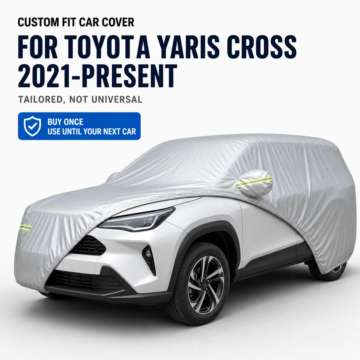 Фото Водонепроницаемый пылезащитный чехол для автомобиля Toyota Yaris Cross 2021-наст. время, на заказ, для защиты от солнца и внешних воздействий №1