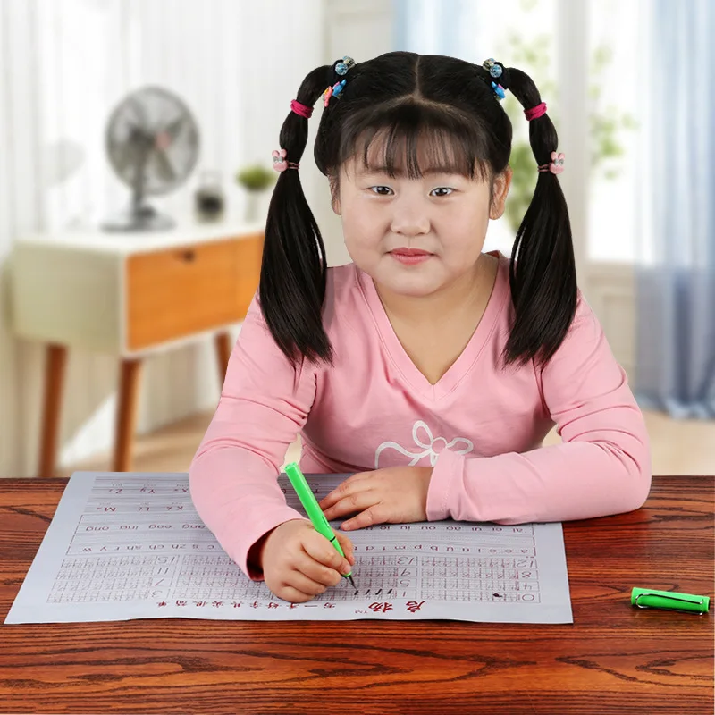 

Student Children'S Hard Pen Calligraphy Paper Water Writing Cloth Set Gift Practice Paper Water Calligraphy Sticker 10000 Times