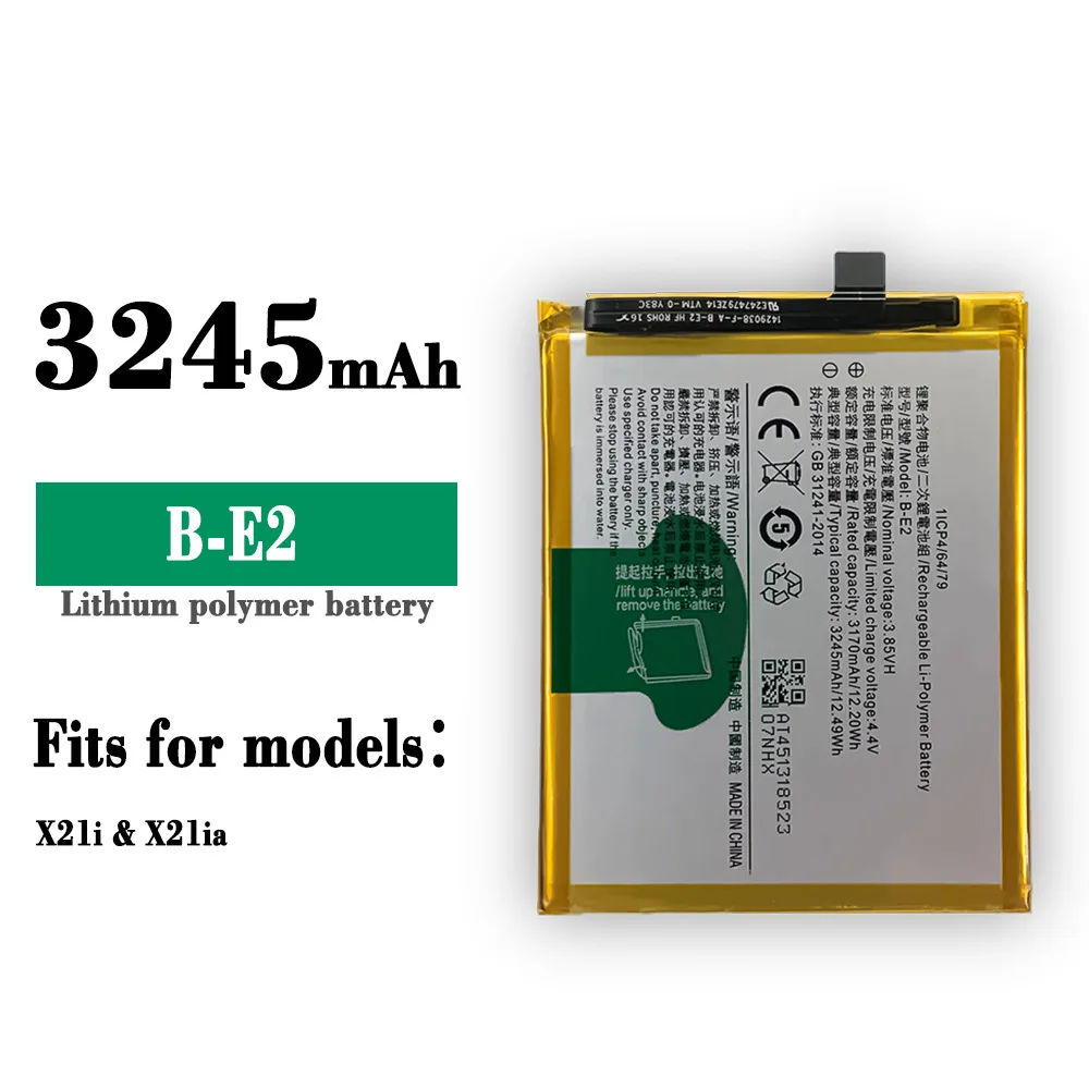 

100% Orginal High Quality Replacement Battery For Vivo X21i X21i X21iA B-E2 Mobile Phone Large Capacity Built-in Lithium Battery