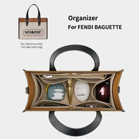 purse organizer insert felt makeup bag organizer with zipper womens luxury handbag tote shaper for field tote 2 style