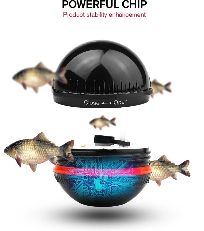 Беспроводной эхолот Erchang XA02 портативный глубинный детектор 48 м/160 футов сонар