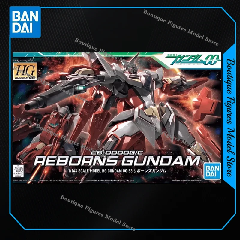 Фото В наличии: Оригинальная сборная модель Bandai HG CB-0000G/C REBORNS GUNDAM 00-53, фигурки аниме-персонажей, игрушки, подарок, украшение №2