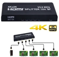 4kx2k 1080p hdmi splitter 4k 60hz hdmi splitter 1x4 hdmi2 0 1 in 4 out video converter for ps4 stb dvd pc output to 4 tv monitor