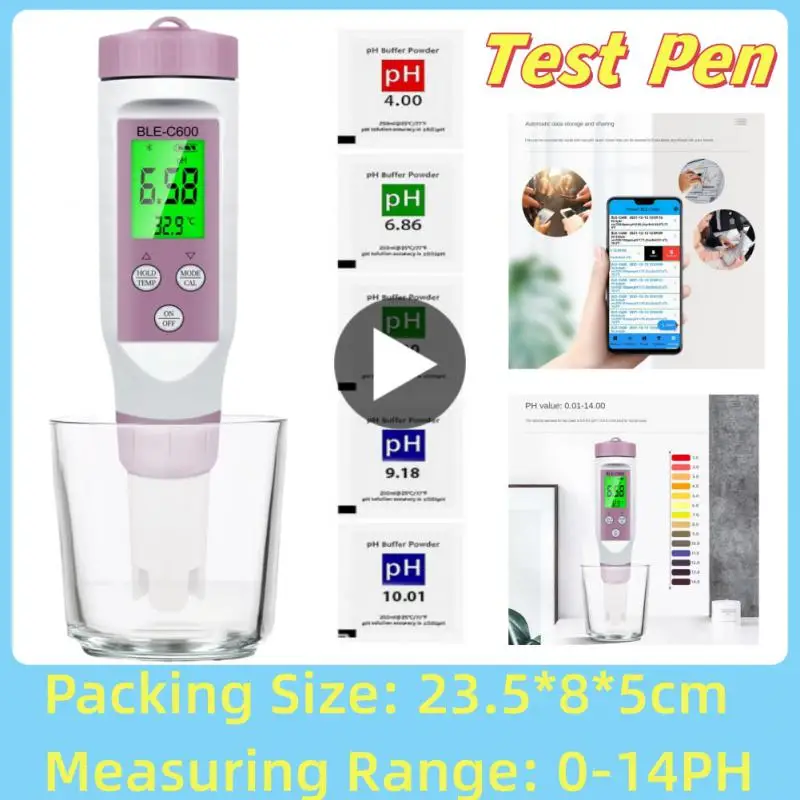

bluetooth-compatible Water Quality Pen 7 in 1 PH EC TDS ORP SALT S.G TEMP Meter APP Intelligent Control Tester