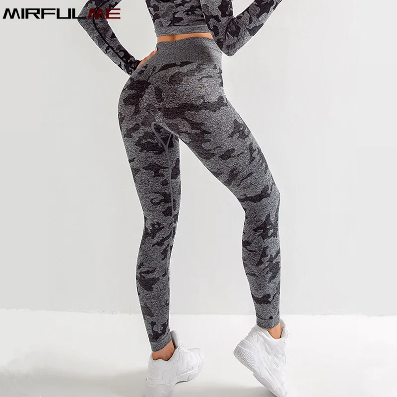 Camouflage Yoga Pants Women Seamless Leggings Sport Woman Military Running Trouser Gym Pant Femme Fitness Tights Elastic Leggins