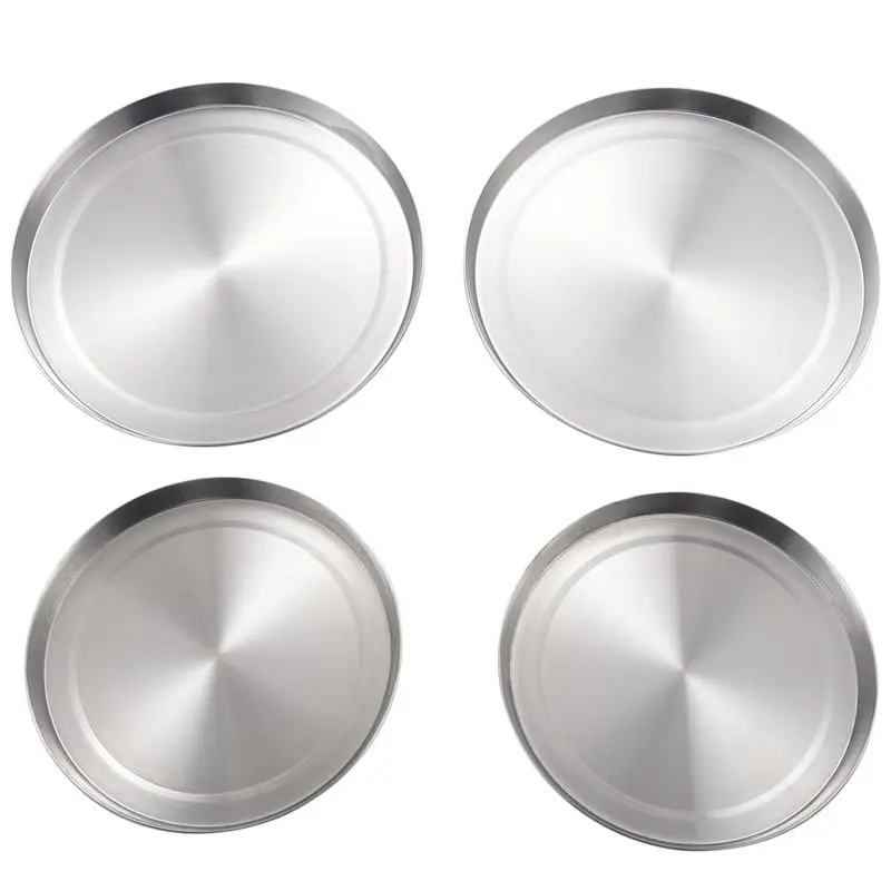 

4Pcs/Set Stainless Steel Kitchen Stove Top Covers Burner Round Cooker Protection Kitchen Cookware Cover Lid Cooking Tool